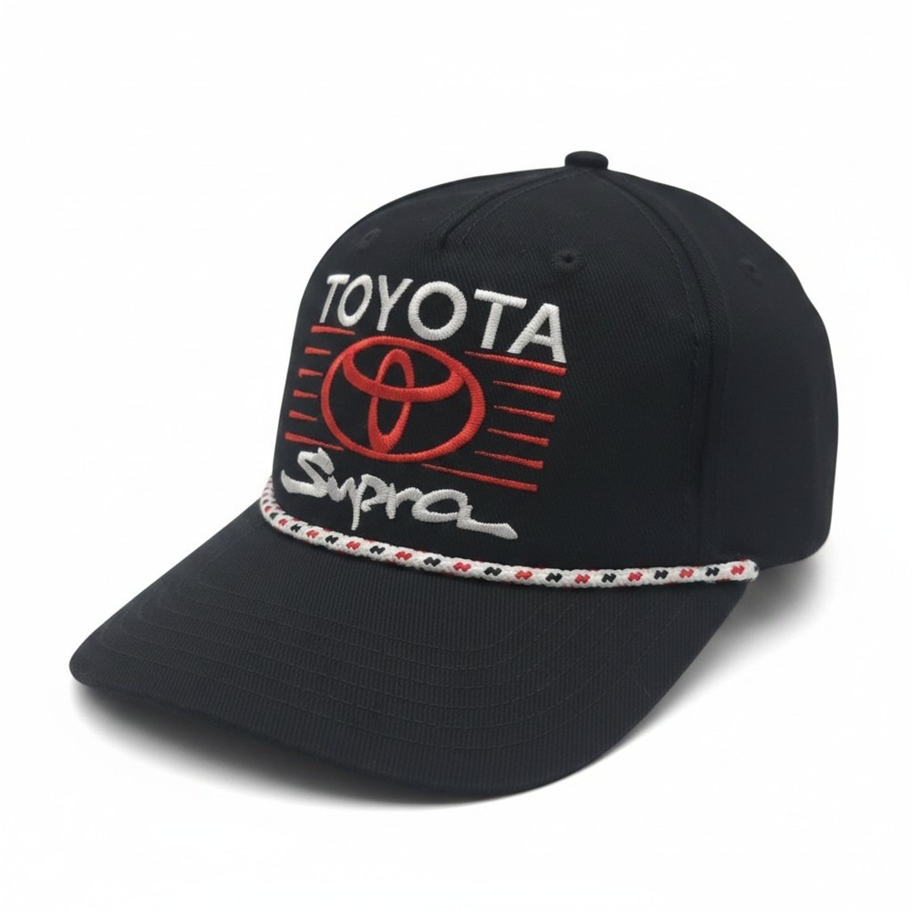 Toyota Supra Hat Black Snapback Official Licensed Rope Trucker Cap JDM Racing